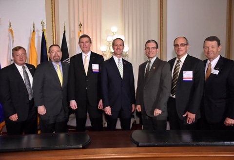 Photo of Dr. Steven Scott with other MOAA Leadership and 2016 award recipients